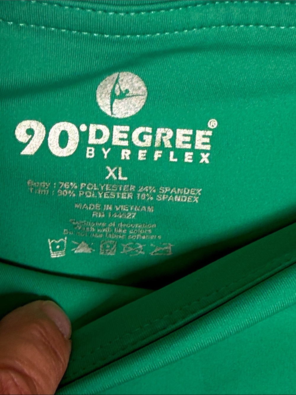 90 Degree By Reflex Kelly Green High-Waist Leggings - Picture 2 of 4